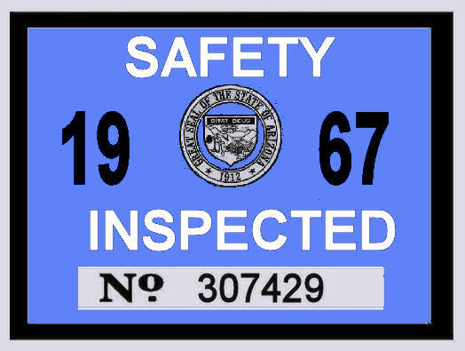 (image for) 1967 Arizona Inspection Sticker